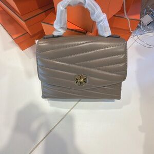 Tory Burch Quilted Brown Shoulder Bag